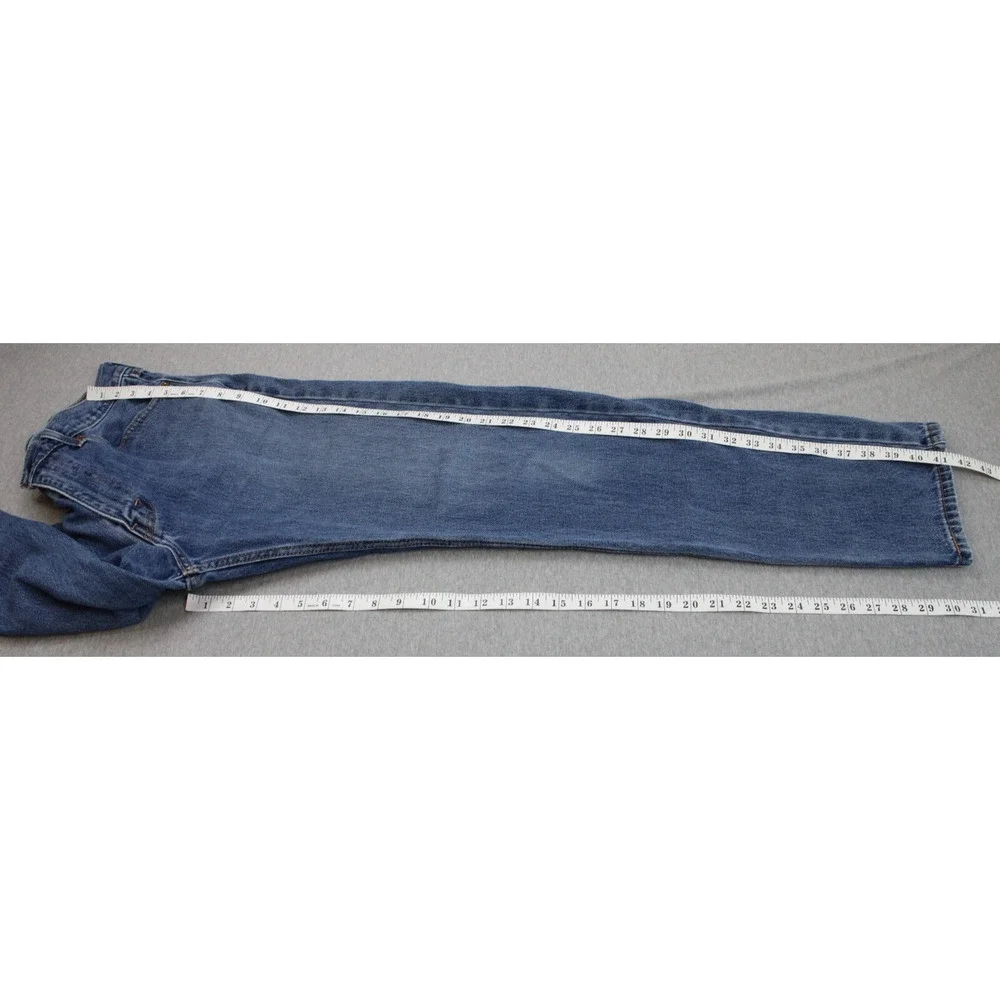 Levi's Jeans Mens 36x32 Blue 505 Straight Leg Medium Wash Classic Denim